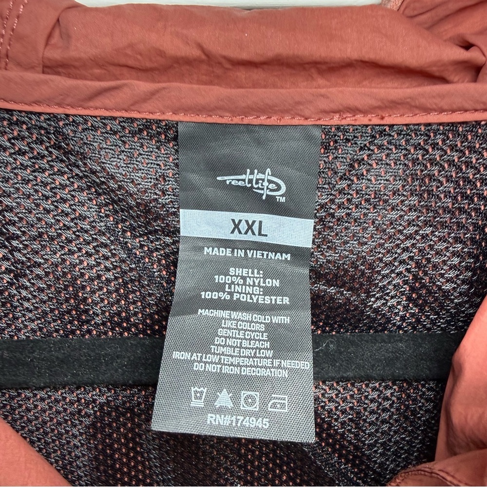 Reel Life Womens Mesh Lined Hooded Windbreaker - Picture 5 of 5